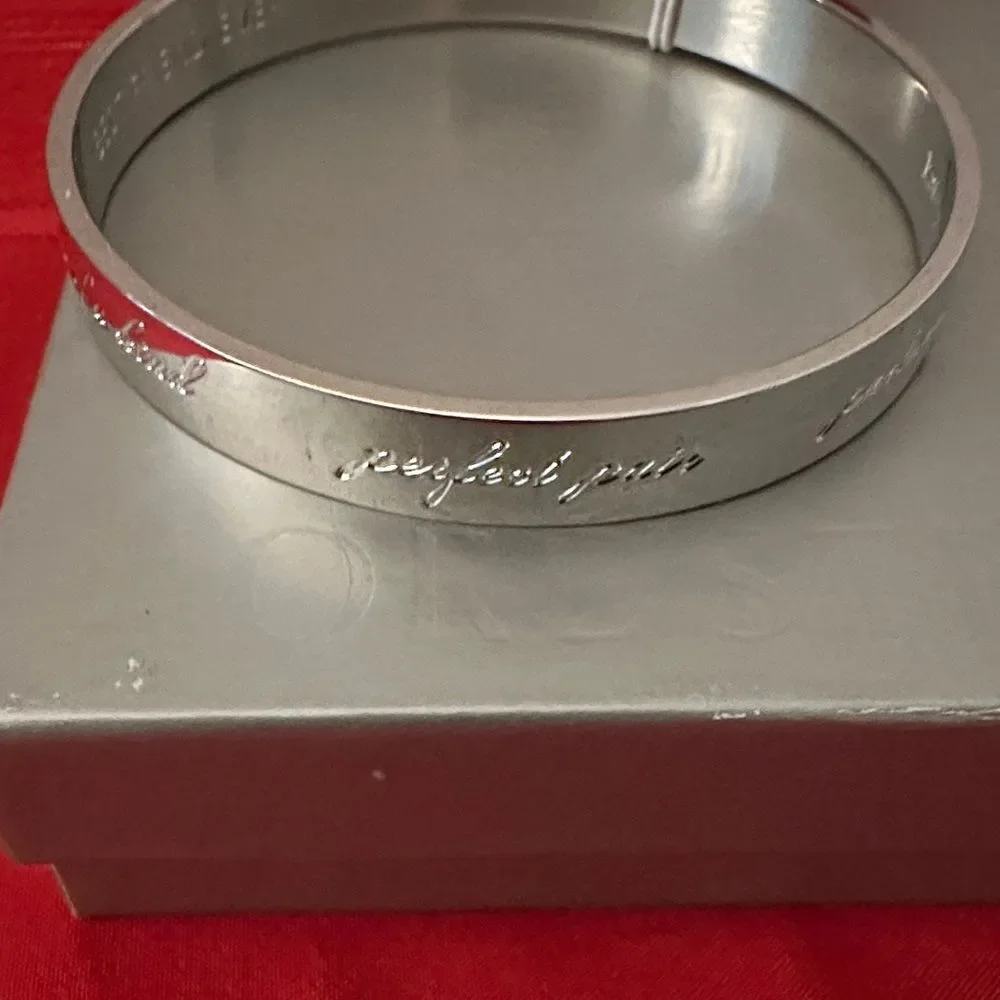 Kate Spade Friendship Silver Bangle Bracelet